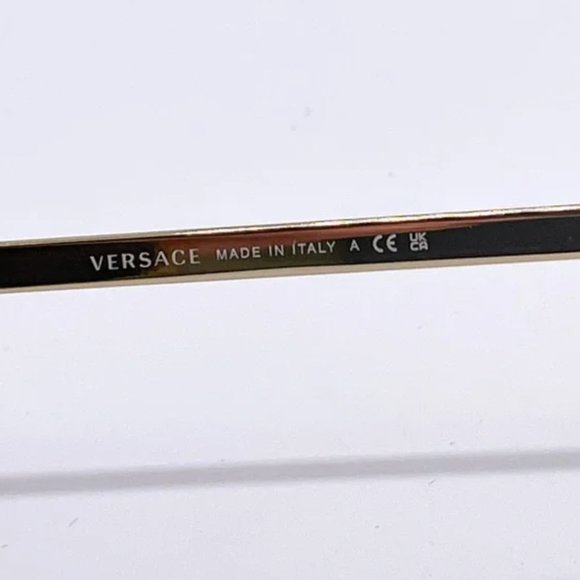 NEW VERSACE SHIELD SUNGLASSES BLACK WOMENS
